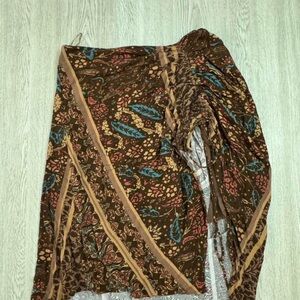 EARTHBOUND Multicolor Patterned Skirt